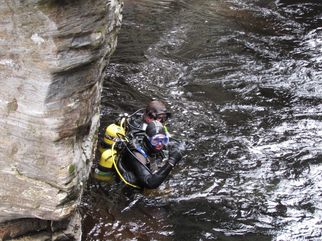 Diving The Linn of Dee at The Scuba News