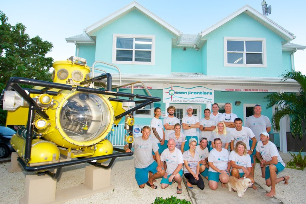 The winning Ocean Frontiers team at the Compass Point Resort at East End, Grand Cayman. Photo courtesy Ocean Frontiers.