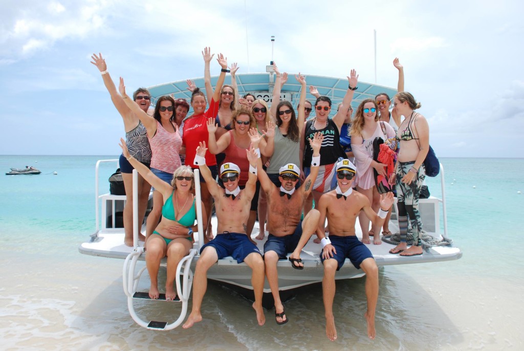 Women's Dive Day 2015 was celebrated in style by Red Sail Sports Grand Cayman. Pampered diving, champagne and strawberries at the end of the trip - what a day! Photo courtesy Red Sail Sports