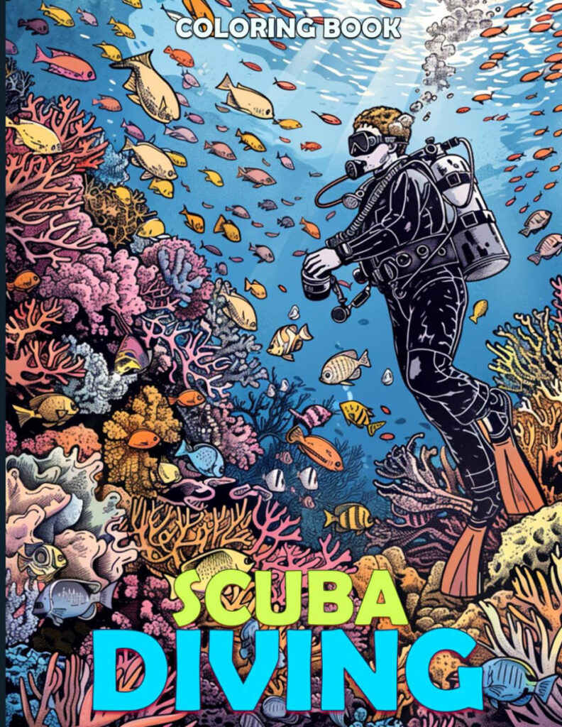 Scuba Diving Colouring Book
