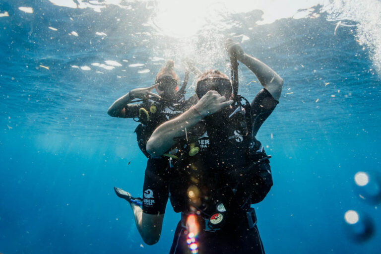 Divers Underwater